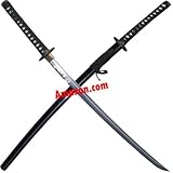 Musashi The Last Samurai Fully Functional Carbon Steel Katana Sword - Japanese Etching in Blade