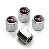 Dodge New R T Logo Chrome Tire Stem Valve Caps