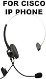 Headset Headphones + Adjustable Volume + Mute Control for Cisco Ip Telephone 7931 7940 7960 7970 7962 7975 7961 7971 7960 M12 M22 and All Series
