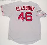 Jacoby Ellsbury Signed Red Sox Majestic Grey Replica Jersey w/WS Patch