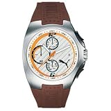 Puma - Puma Gear Analog Watch - White Face with Orange Accents - PU130F2B0215.932
