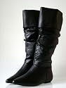 Couture Discount Damenstiefel Fashion Slouch Boots (ST40A), schwarz