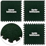 IMAGE OF Floor Pad, SoftCarpets, Emerald Green, 16' x 26' Set, Total Sq. Ft.:416
