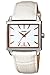 Casio Women's Core LTP1334L-7A White Leather Quartz Watch with White Dial