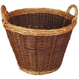 TWO TONE LOG BASKET