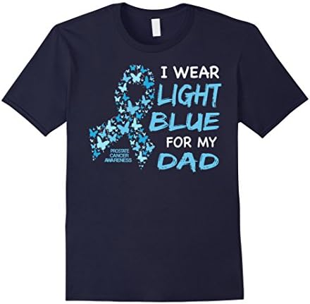 Men's I wear Light Blue  FOR MY DAD - Prostate cancer awareness  3XL Navy