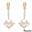 Rosato! Made in Italy Elegant Earrings With 31.60ctw Super Clean GH/VS Diamonds and Quartz Made of 18K Gold