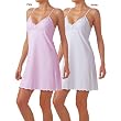 Illusions Women's Delicate Nightgown (Large, Pink)
