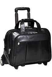 McKleinUSA Damen 80715 R Series Leather Detachable-Wheeled Laptop Case (Black)