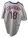Autographed Darryl Strawberry Gray New York Mets MLB Majestic Jersey
