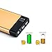 NewNow 20000mAh Power Bank 2 Port USB Portable Charger External Battery Pack for iPhone,iPad,Samsung Galaxy,Nexus,HTC,other Phones and Tablets-Golden