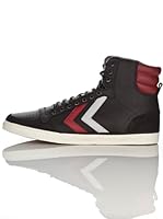 Hummel Zapatillas Slimmer Stadil Oiled Alta (Negro / Rojo)