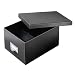 Globe-Weis Fiberboard Index Card Storage Box, 5x8 Inches, Solid Black, (5X8BLA)