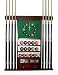8 Pool Cue Stick Billiard Ball Wall Rack With Clock Mahogany Finish
