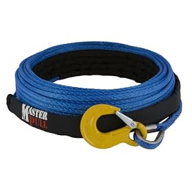 Amsteel Blue 5/16 X 100 Winch Rope Line w/ HD Sling Hook