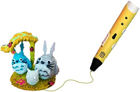 Artlike 2016 Newest 3D Drawing and Doodle Model Making Tools for Children 3D Printing Pen DIY for Printing(Yellow)