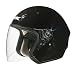 AFX FX-43 Open Face Motorcycle Helmet with Shield Gloss Black