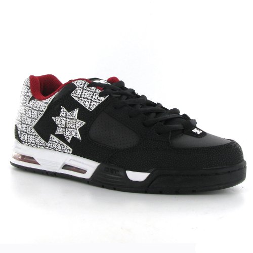 Dc Shoes Command Black Red Suede Mens Trainers