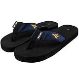 West Virginia Mountaineers Black-Navy Blue Basic Flip Flop