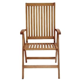 LNO79007 - Eucalyptus Outdoor (Indoor) Garden Tullamore Reclining Chair - Solid FSC Hard...