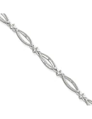 Sterling Silver Diamond Bracelet