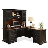 L Shaped Computer Desk with Hutch JZA493