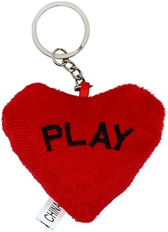 2015 New Love Heart PLAY LOGO KEYCHAIN BAG & ACCESSORIES MOBILE CHAIN RED