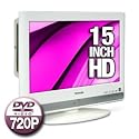 Toshiba 15LV506 15.6-Inch Widescreen LCD TV with Built in DVD, White
