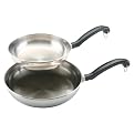 Farberware Classic Twin Pack: 8" & 10" Open Skillet Stainless Steel