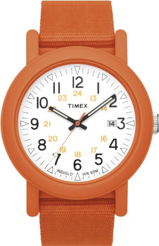 Timex Unisex-Armbanduhr Analog Nylon orange T2N489AU Preisvergleich