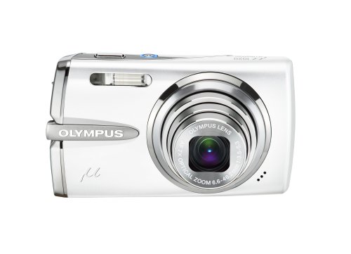 Childrens Toyshop  Electronics : Olympus Mju 1020 Digital Compact Camera - White Limited Edition (10MP, 7x Optical Zoom) 2.7'' LCD