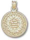 Syracuse Orange Solid 10K Gold Official Seal 5/8'' Pendant