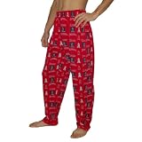 Mens MLB Los Angeles Angels Cotton Thermal Sleepwear / Pajama Pants - Red (Size: 2XL)