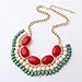 Popular Lovely Gothic Vintage Lady Bubble Fringe Bib Party Statement Necklace