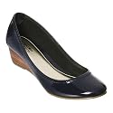 Women's Mossimo Supply Co. Winni Round Toe Wedge - Navy Patent