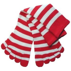 Feelmax Basic Toe Sock Red/White Men's Shoe Size 10 - 14