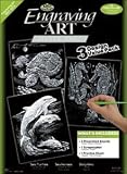 Engraving Art Value Packs 3/Pkg - Silver-Turtle/Sea Horse/Dolphins