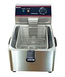 Adcraft DF-6L Commercial 120V Deep Fryer with Covers NSF