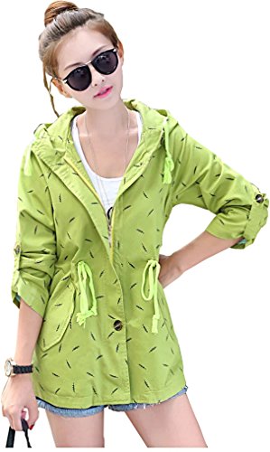 ウインドブレーカー フード付き ブルゾン ジャケット コート アウター カラフル キュート エレガンス カジュアル レディース 秋物 冬物 可愛いスカーフ付き R439