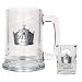 Los Angeles Kings NHL Boilermaker Set - Primary Logo by Great American Products