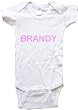 BRANDY - Name-Series - White, Blue or Pink Onesie / Baby T-shirt