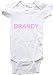 BRANDY - Name-Series - White, Blue or Pink Onesie / Baby T-shirt