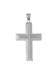 Clevereves 14K White Gold Pendant Cross 8.3 - Gram(s)