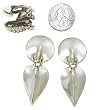 Silver Tone Dangle Clip-On Earrings Fashion Jewelry