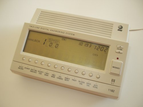 AT&T 1182 Two-Line Digital Answering System Model 1182