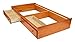 Palace Imports 100% Solid Wood Kansas Twin Mate’s Bed, Bed Only, Honey Pine, 15”H x 42”W x 76”L, 12 Slats, 2 Drawers Included. Optional Headboard Sold Separately. Requires Assembly