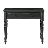 Carolina Cottage Antique Black Finish Computer Desk