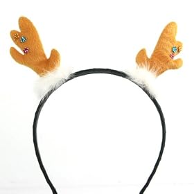 (Brown and Black) Christmas Costume Antlers headband (4056-2)