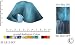 Jezebel Radiance® Small Lily Sky Blue Teal Glass Pendant/Ceiling Fan Light Replacement Glass Shade, 1 1/8 hole