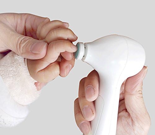 AQ Baby Electric Nail File with 2 Speed Options and 4 Pads Depending on the Baby's Age